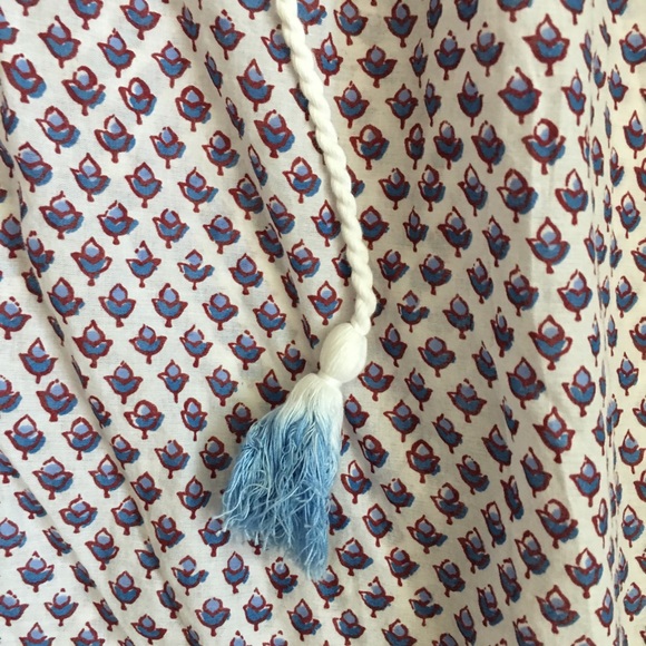 SOLD J. Crew Popover Floral Paisley Top - Picture 6 of 8